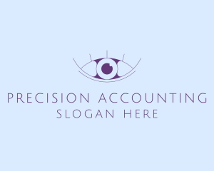 Minimalist Eye & Eyelashes logo design