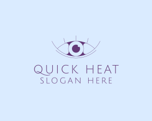 Minimalist Eye & Eyelashes logo design