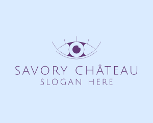 Minimalist Eye & Eyelashes logo design