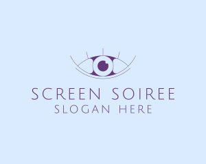 Minimalist Eye & Eyelashes logo design