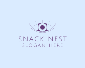 Minimalist Eye & Eyelashes logo design