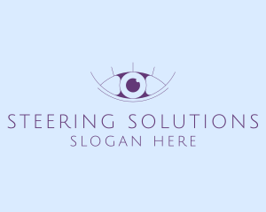 Minimalist Eye & Eyelashes logo design