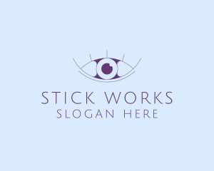 Minimalist Eye & Eyelashes logo design