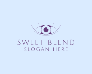 Minimalist Eye & Eyelashes logo design