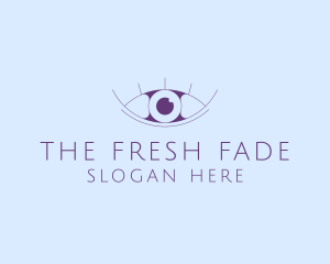 Minimalist Eye & Eyelashes logo design