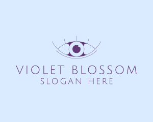 Minimalist Eye & Eyelashes logo design