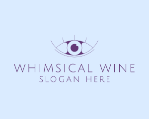 Minimalist Eye & Eyelashes logo design