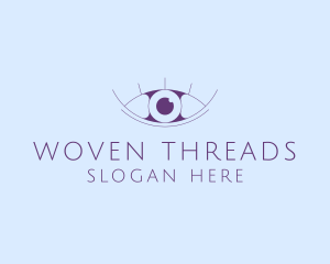 Minimalist Eye & Eyelashes logo design