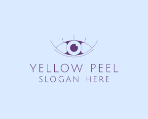 Minimalist Eye & Eyelashes logo design