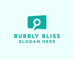 Search Chat Bubble logo design