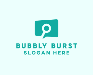 Search Chat Bubble logo design