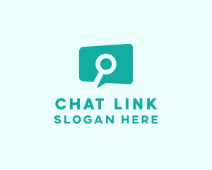 Search Chat Bubble logo design