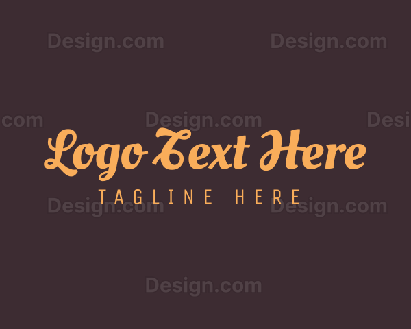 Simple Cursive Blog Logo