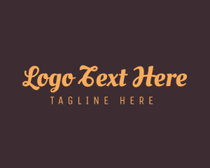 Coffee - Simple Cursive Blog logo design