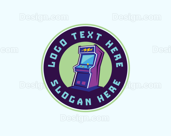 Retro Arcade Machine Logo