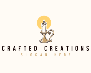 Candle Light Flame logo design