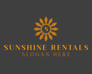 Orange Sun Pattern logo