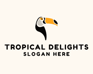 Toucan Tropical Bird logo design