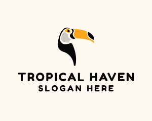 Toucan Tropical Bird logo design