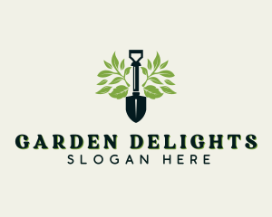 Plant Gardening Shovel logo design