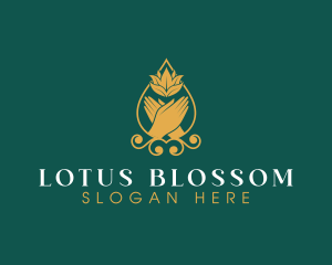 Hand Lotus Massage  logo design