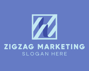 Business Zigzag Line logo design