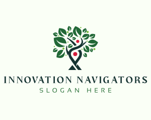 Tree GPS Navigation logo design