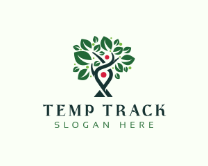 Tree GPS Navigation logo design