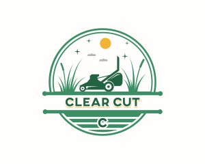 Landscaper Lawn Mowing logo design