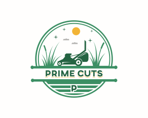 Landscaper Lawn Mowing logo design