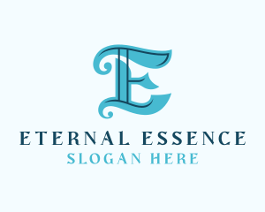 Retro Gothic Business Letter E logo design