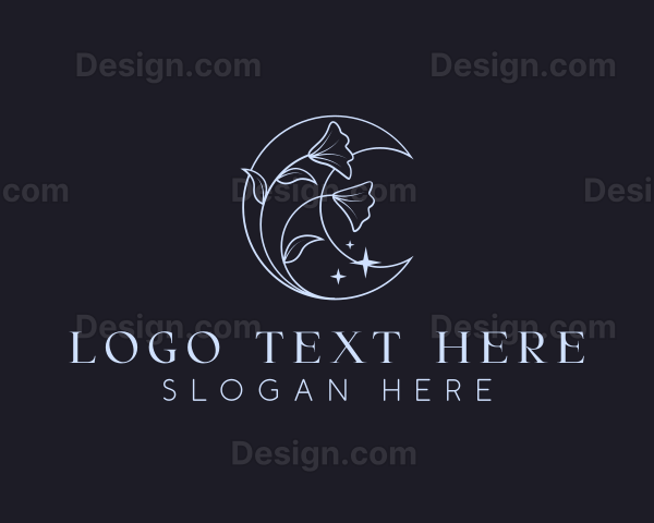 Floral Boho Moon Logo