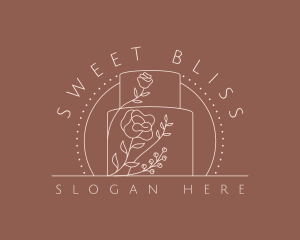 Floral Cake Pastry logo design