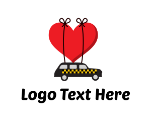 Taxi Cab Love Heart logo
