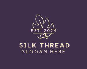 Leaf Needlecraft Stitching logo design