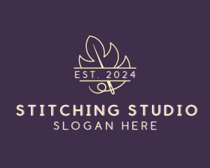 Leaf Needlecraft Stitching logo