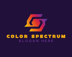 Colorful Tech Symbol logo design