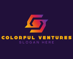 Colorful Tech Symbol logo design