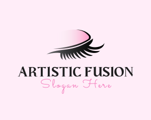 Makeup Artist Beauty Eyelash logo design