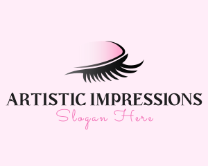 Makeup Artist Beauty Eyelash logo design