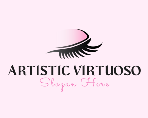 Makeup Artist Beauty Eyelash logo design