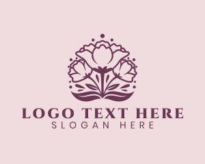 Natural Flower Petal logo