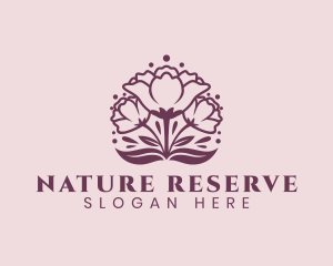 Natural Flower Petal logo design