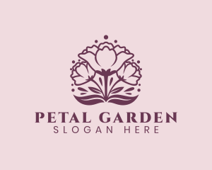 Natural Flower Petal logo design