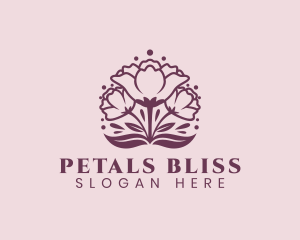 Natural Flower Petal logo design