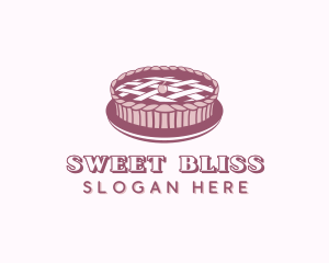 Cherry Pie Dessert logo design