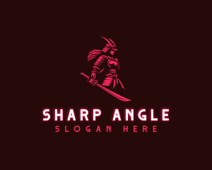 Female Shogun Warrior logo design