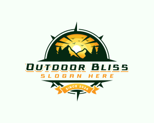 Compass Mountain Outdoor logo design