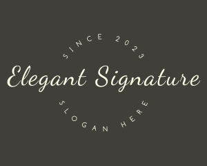 Cursive Elegant Business logo design