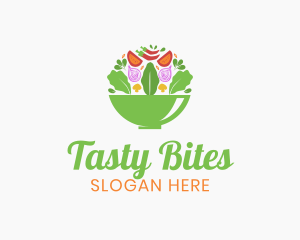 Salad Food Restaurant logo design